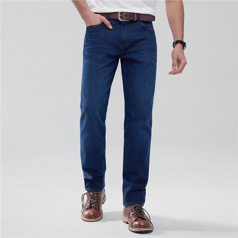 Giordano Men's Skinny Taper Stretch Denim Jeans With Elastic Waist - first_variant_option_2 Premium Jeans for Giordano