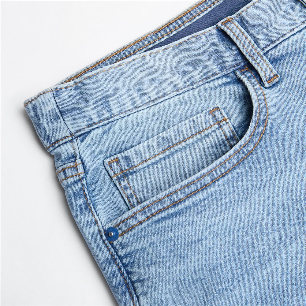 Giordano Men's Skinny Taper Stretch Denim Jeans With Elastic Waist - first_variant_option_2 Premium Jeans for Giordano