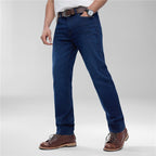 Giordano Men's Skinny Taper Stretch Denim Jeans With Elastic Waist - first_variant_option_2 Premium Jeans for Giordano
