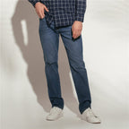 Giordano Men's Skinny Taper Stretch Denim Jeans With Elastic Waist - first_variant_option_2 Premium Jeans for Giordano