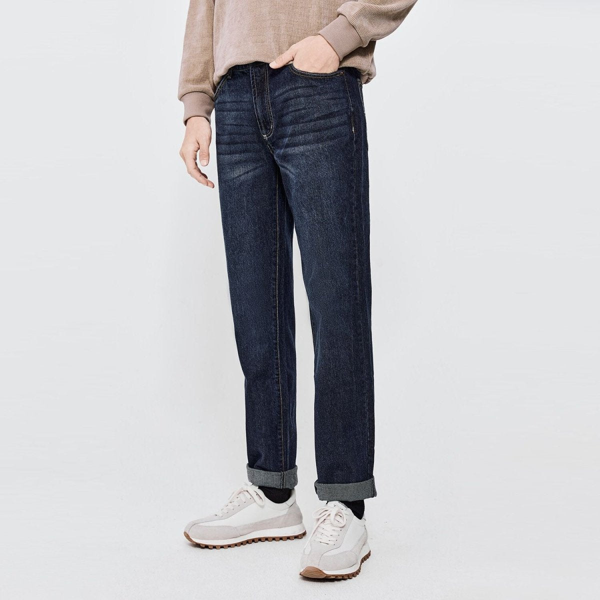 Giordano Men’s Skinny Tapered Stretch Denim - Premium Jeans