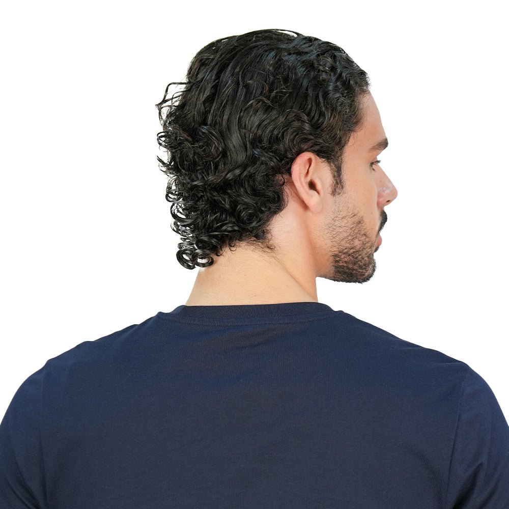 Giordano Men’s Slim Cotton Color-Block Tee with Embroidery - Premium Tee