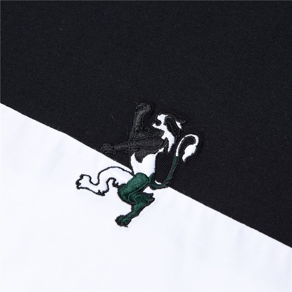 Giordano Men's Slim Cotton Color - Block Tee With Embroidery - first_variant_option_2 Premium Tee for Giordano