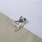 Giordano Men's Slim Cotton Color-Block Tee With Embroidery - Premium Tee