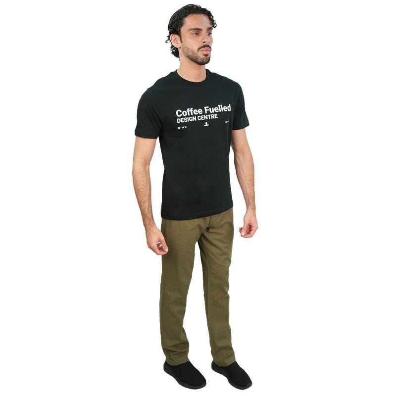 Giordano Men’s Slim Cotton Crew Neck Message Print Tee - first_variant_option_2 Premium Print Tee for Giordano