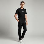 Giordano Men’s Slim Cotton Crew Neck Message Print Tee - Premium Print Tee