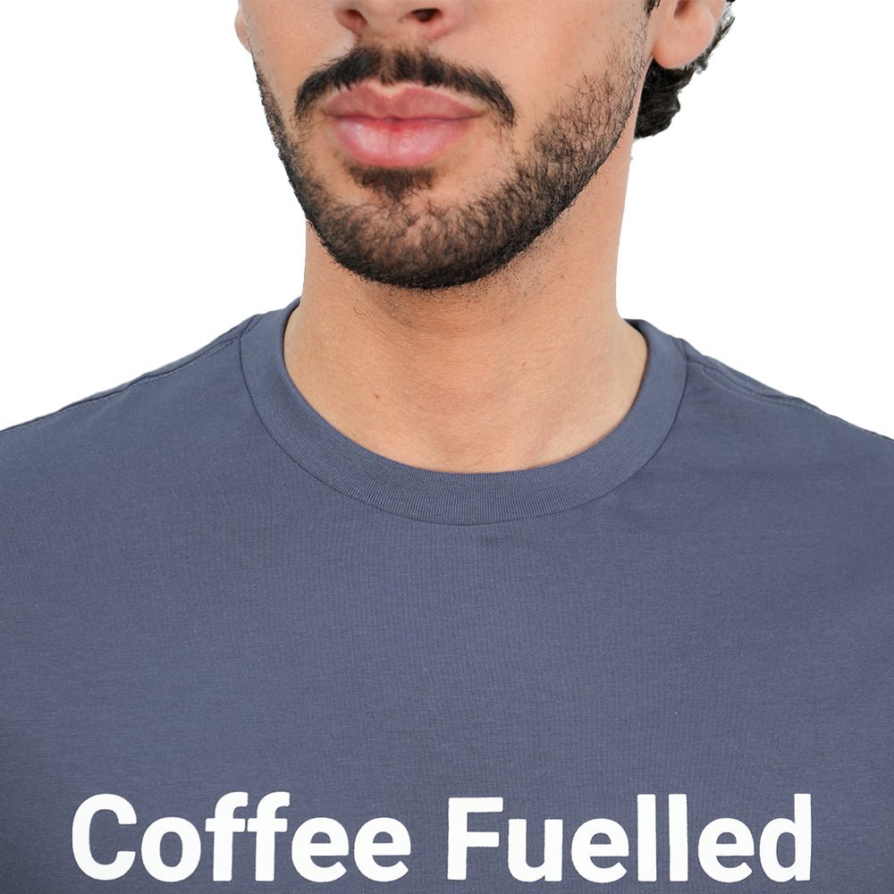 Giordano Men’s Slim Cotton Crew Neck Message Print Tee - first_variant_option_2 Premium Print Tee for Giordano