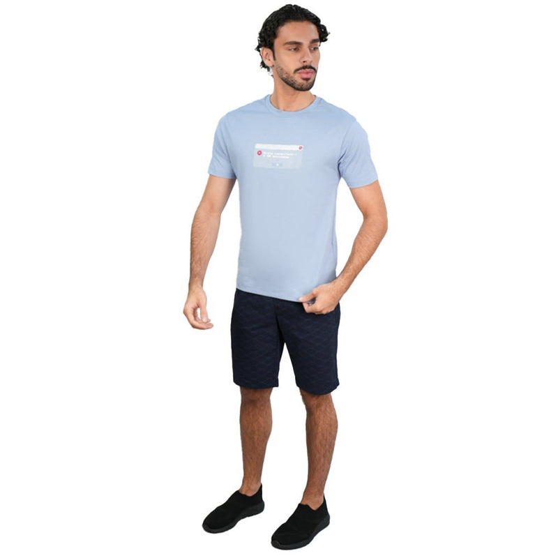 Giordano Men’s Slim Cotton Crew Neck Message Print Tee - first_variant_option_2 Premium Print Tee for Giordano