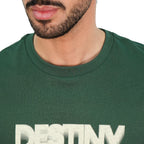Giordano Men’s Slim Cotton Crew Neck Message Print Tee - first_variant_option_2 Premium Print Tee for Giordano