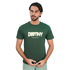Giordano Men’s Slim Cotton Crew Neck Message Print Tee - first_variant_option_2 Premium Print Tee for Giordano