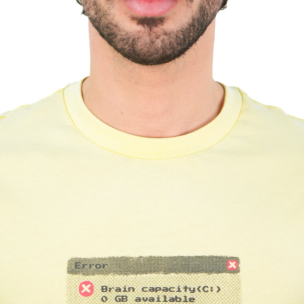 Giordano Men’s Slim Cotton Crew Neck Message Print Tee - first_variant_option_2 Premium Print Tee for Giordano