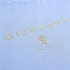 Giordano Men’s Slim Cotton Crew Neck Signature Print Tee - Premium Print Tee