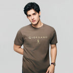 Giordano Men’s Slim Cotton Crew Neck Signature Print Tee - first_variant_option_2 Premium Print Tee for Giordano
