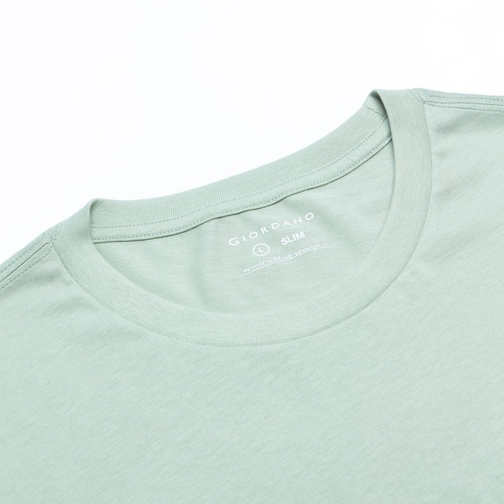 Giordano Men’s Slim Cotton Crew Neck Signature Print Tee - first_variant_option_2 Premium Print Tee for Giordano