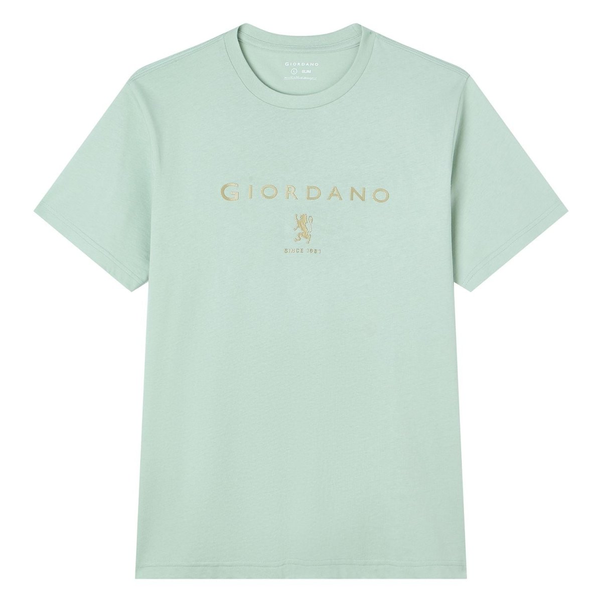 Giordano Men’s Slim Cotton Crew Neck Signature Print Tee - first_variant_option_2 Premium Print Tee for Giordano