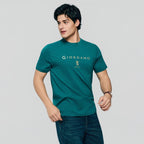 Giordano Men’s Slim Cotton Crew Neck Signature Print Tee - first_variant_option_2 Premium Print Tee for Giordano