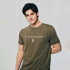 Giordano Men’s Slim Cotton Crew Neck Signature Print Tee - first_variant_option_2 Premium Print Tee for Giordano