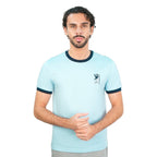 Giordano Men’s Slim Cotton Crew Neck Tee with Embroidery - Premium Tee