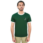 Giordano Men’s Slim Cotton Crew Neck Tee with Embroidery - Premium Tee