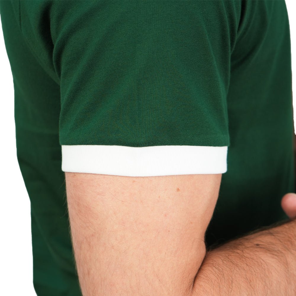 Giordano Men’s Slim Cotton Crew Neck Tee with Embroidery - Premium Tee