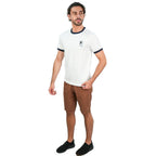 Giordano Men’s Slim Cotton Crew Neck Tee with Embroidery - Premium Tee