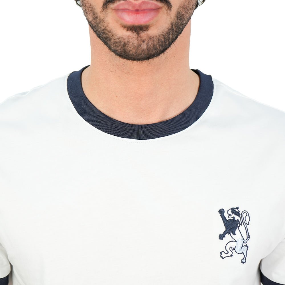 Giordano Men’s Slim Cotton Crew Neck Tee with Embroidery - Premium Tee