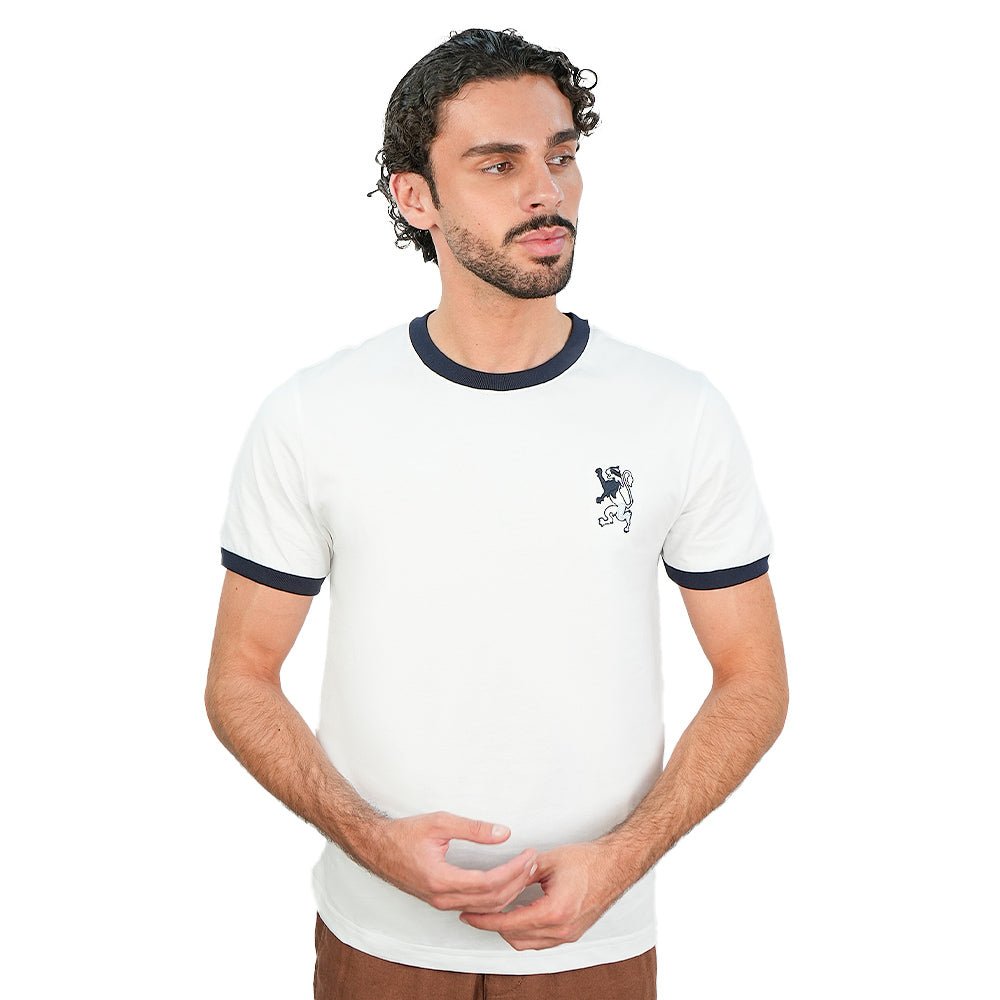 Giordano Men’s Slim Cotton Crew Neck Tee with Embroidery - Premium Tee