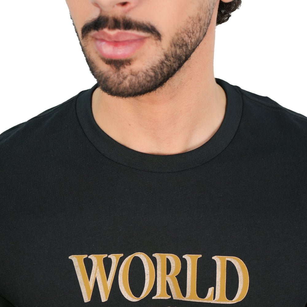 Giordano Men’s Slim Cotton Crew Neck WWS Graphic Print Tee - first_variant_option_2 Premium Print Tee for Giordano