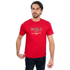 Giordano Men’s Slim Cotton Crew Neck WWS Graphic Print Tee - first_variant_option_2 Premium Print Tee for Giordano