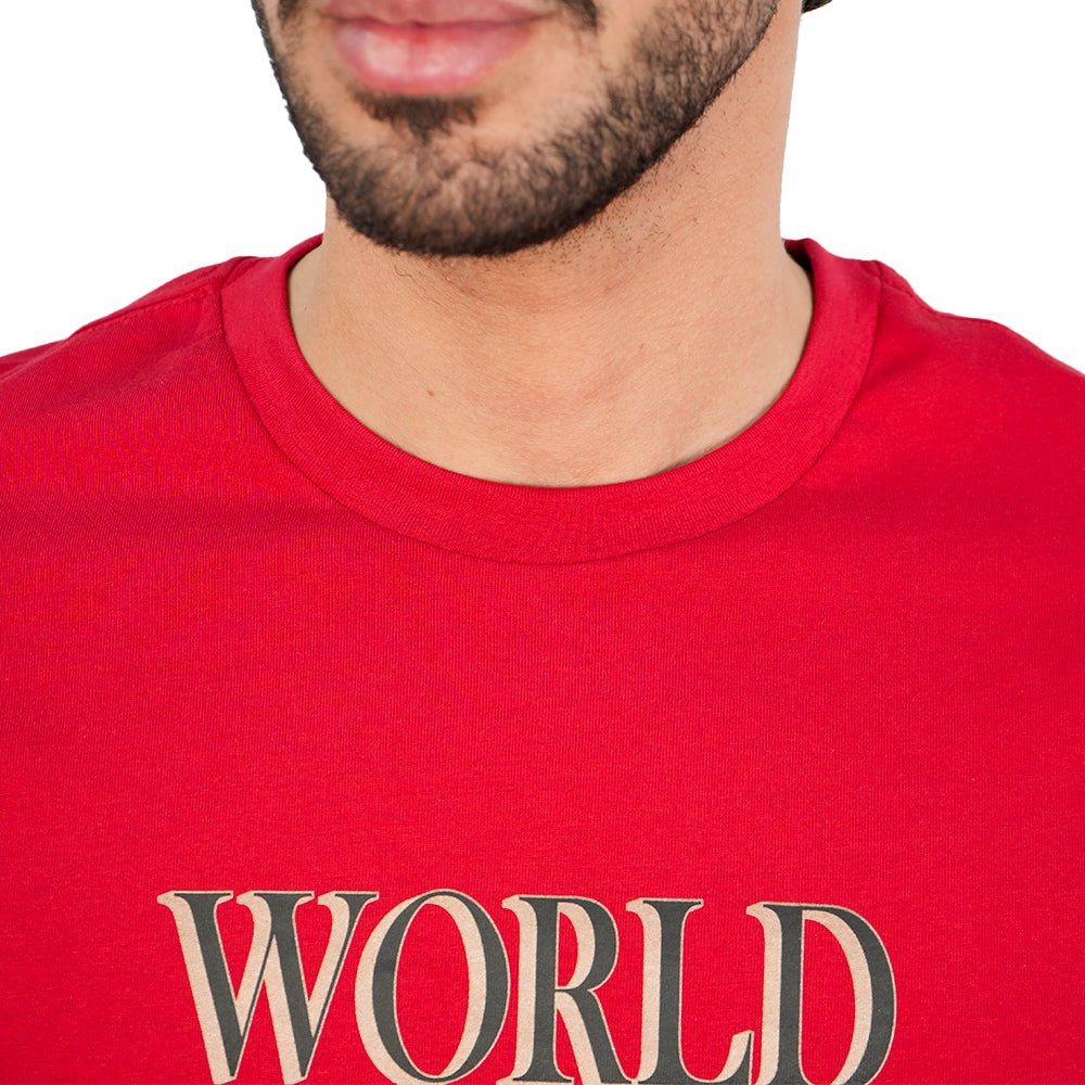 Giordano Men’s Slim Cotton Crew Neck WWS Graphic Print Tee - first_variant_option_2 Premium Print Tee for Giordano