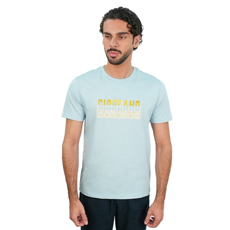 Giordano Men's Slim Cotton Heritage Graphic Tee - first_variant_option_2 Premium Print Tee for Giordano