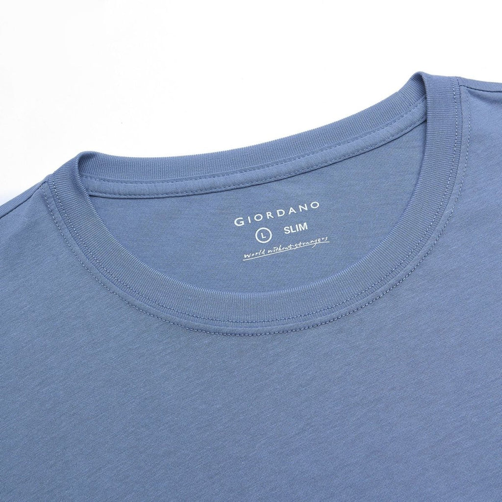 Giordano Men's Slim Cotton Heritage Stripe Tee - first_variant_option_2 Premium Print Tee for Giordano