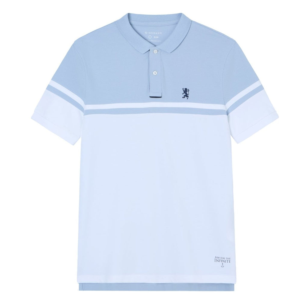 Giordano Men's Slim Cotton Lycra Pique Polo - first_variant_option_2 Premium Polo for Giordano