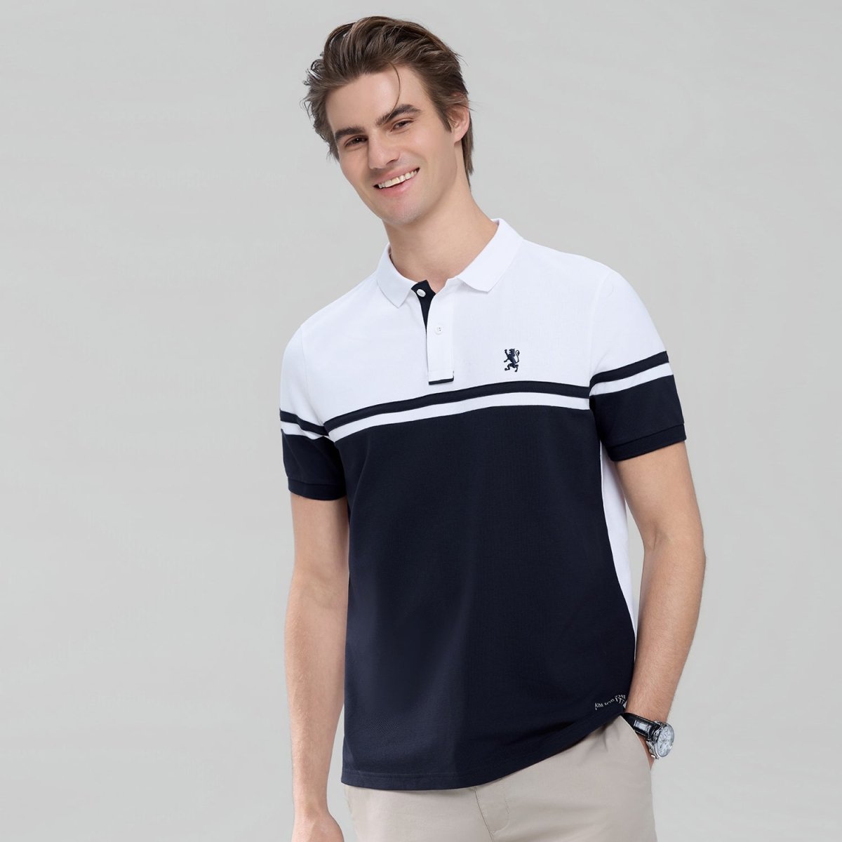 Giordano Men's Slim Cotton Lycra Pique Polo - first_variant_option_2 Premium Polo for Giordano