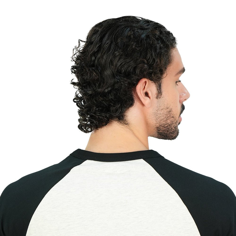 Giordano Men's Slim Cotton Raglan Athletics Tee - first_variant_option_2 Premium Print Tee for Giordano