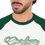 Giordano Men's Slim Cotton Raglan Signature Tee - first_variant_option_2 Premium Print Tee for Giordano