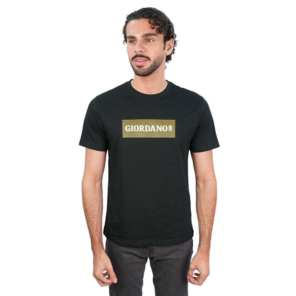 Giordano Men's Slim Cotton Signature Graphic Tee - first_variant_option_2 Premium Print Tee for Giordano