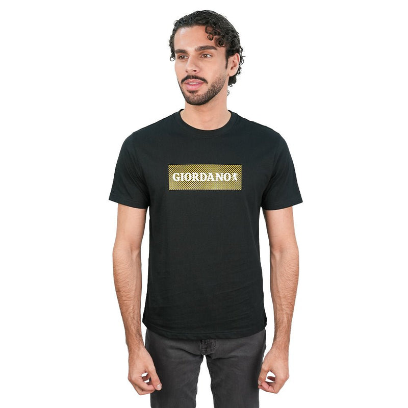 Giordano Men's Slim Cotton Signature Graphic Tee - first_variant_option_2 Premium Print Tee for Giordano