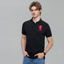 Giordano Men’s Slim Fit 3D Lion Embroidery Lycra Pique Polo - Premium Polo