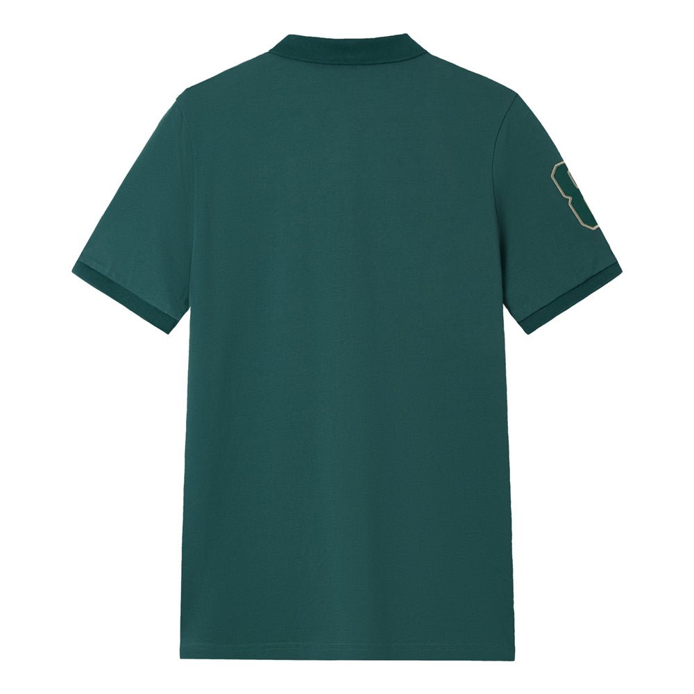 Giordano Men’s Slim Fit 3D Lion Embroidery Lycra Pique Polo - first_variant_option_2 Premium Polo for Giordano
