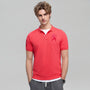 Giordano Men’s Slim Fit 3D Lion Embroidery Lycra Pique Polo - Premium Polo