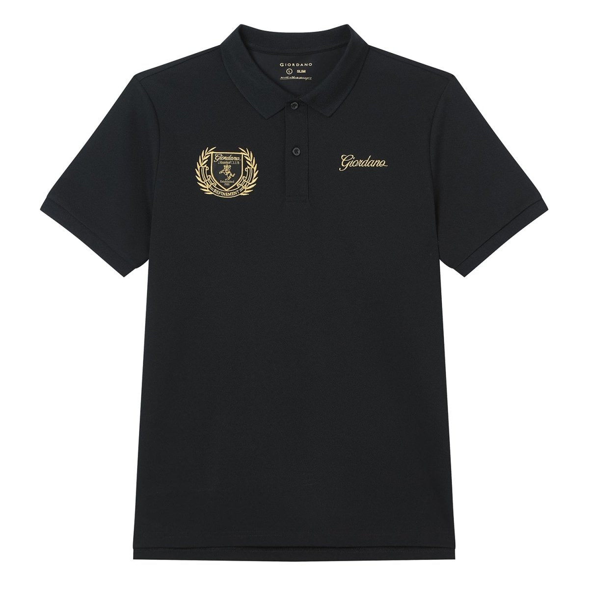 Giordano Men's Slim Fit Club House Embroidered Polo - first_variant_option_2 Premium Polo for Giordano