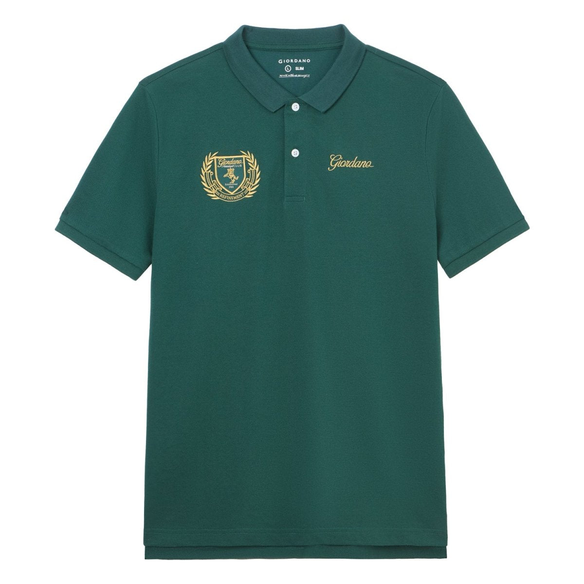 Giordano Men's Slim Fit Club House Embroidered Polo - first_variant_option_2 Premium Polo for Giordano