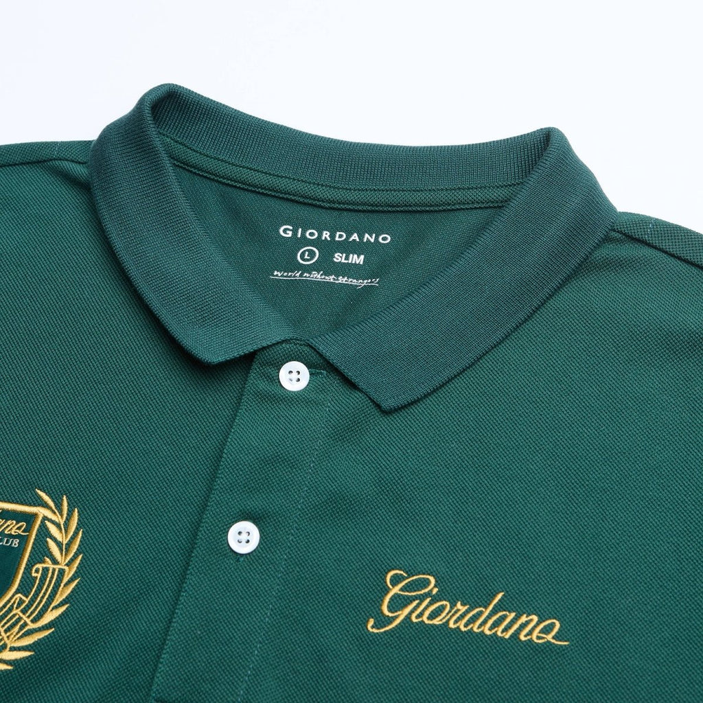 Giordano Men's Slim Fit Club House Embroidered Polo - first_variant_option_2 Premium Polo for Giordano