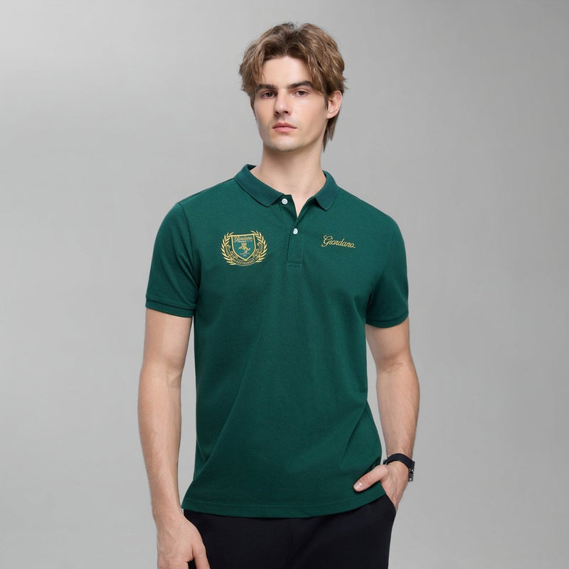 Giordano Men's Slim Fit Club House Embroidered Polo - first_variant_option_2 Premium Polo for Giordano