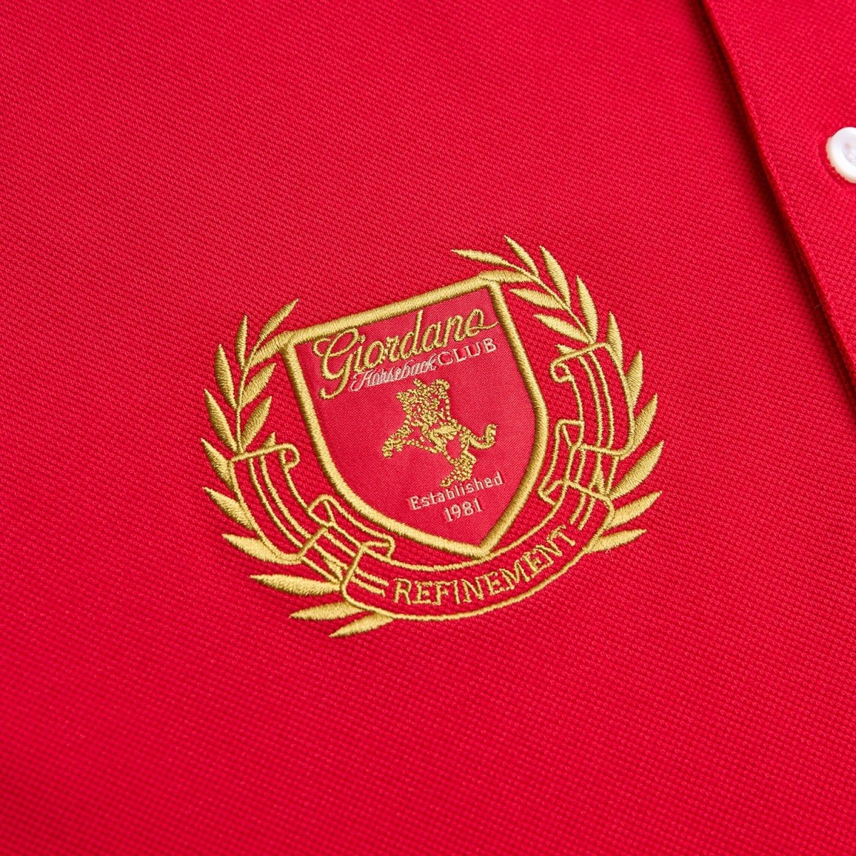 Giordano Men's Slim Fit Club House Embroidered Polo - first_variant_option_2 Premium Polo for Giordano