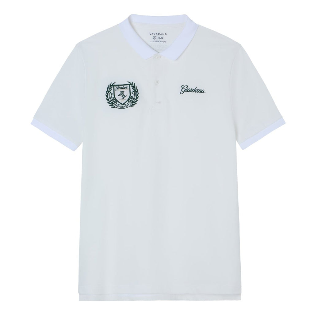 Giordano Men's Slim Fit Club House Embroidered Polo - first_variant_option_2 Premium Polo for Giordano