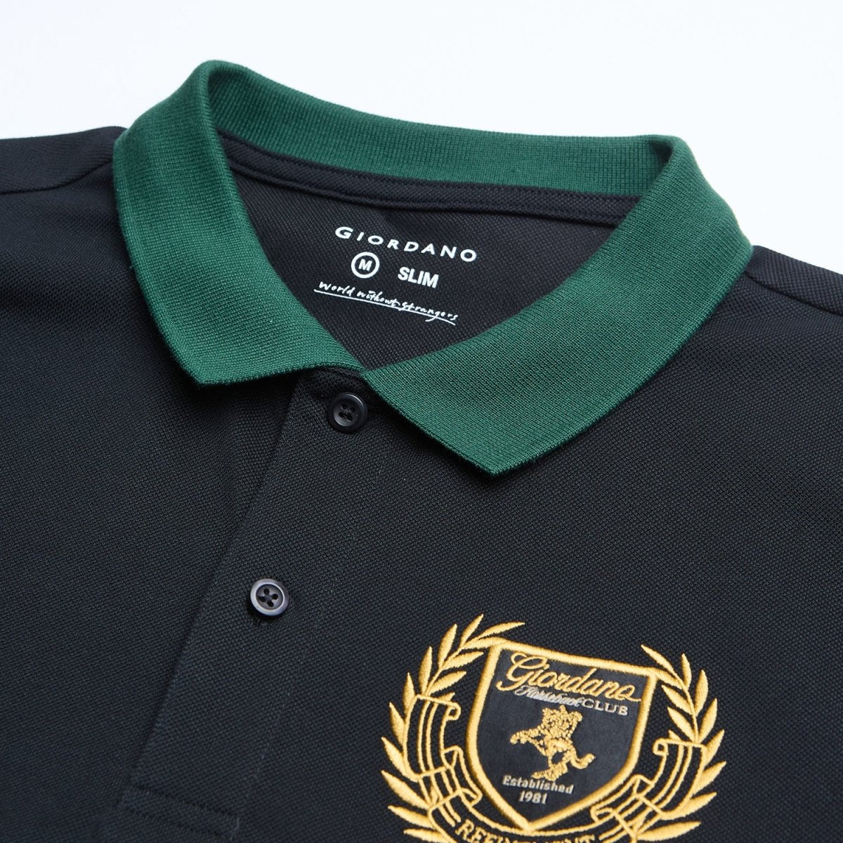 Giordano Men's Slim Fit Club House Lacoste Embrroidery Polo - Premium Polo