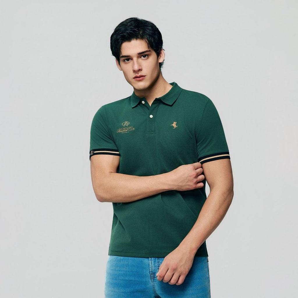 Giordano Men's Slim Fit Club House Lacoste Polo - first_variant_option_2 Premium Polo for Giordano