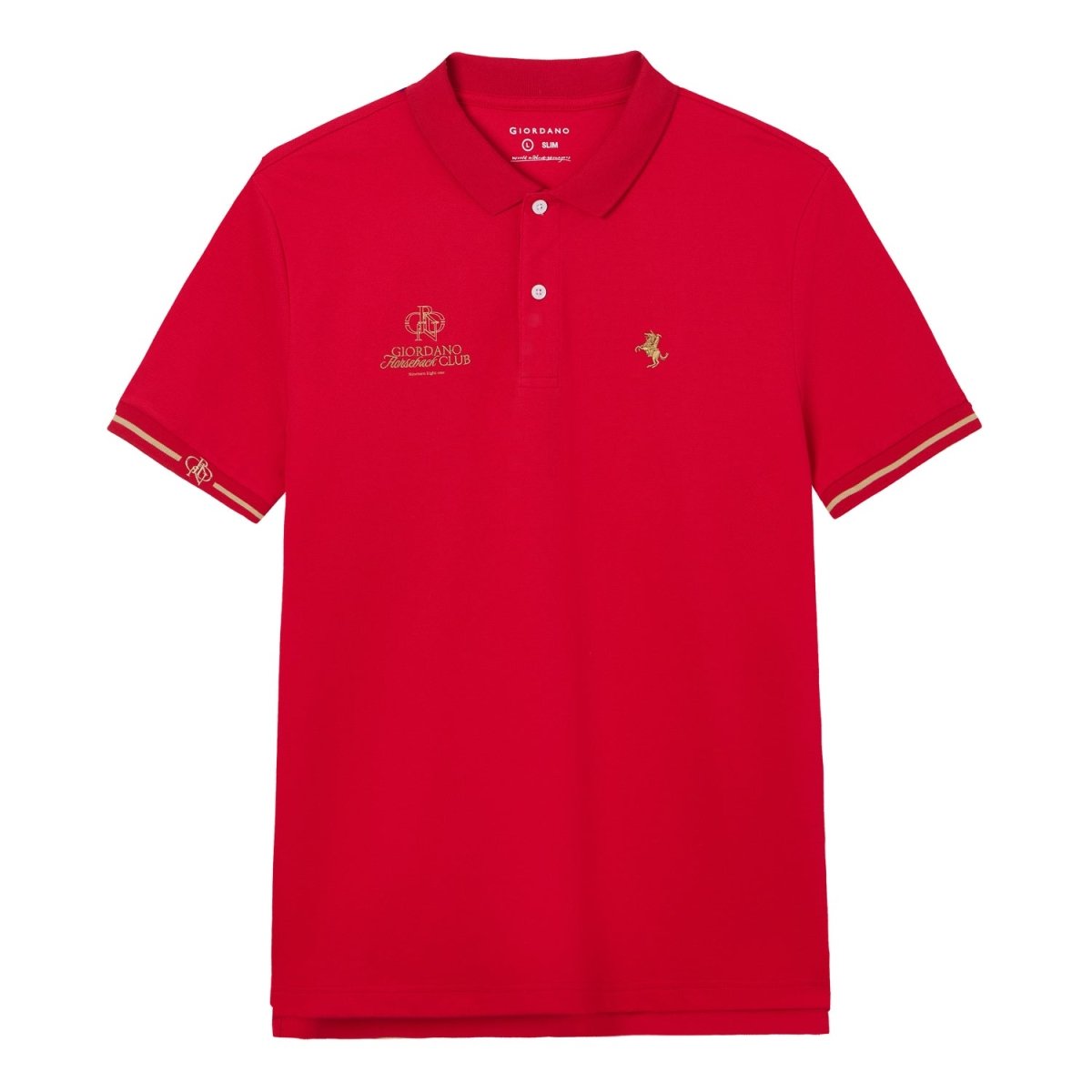 Giordano Men's Slim Fit Club House Lacoste Polo - first_variant_option_2 Premium Polo for Giordano